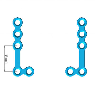 Tipo piatto maxillo-facciale a forma di L del CE di II 1.5mm