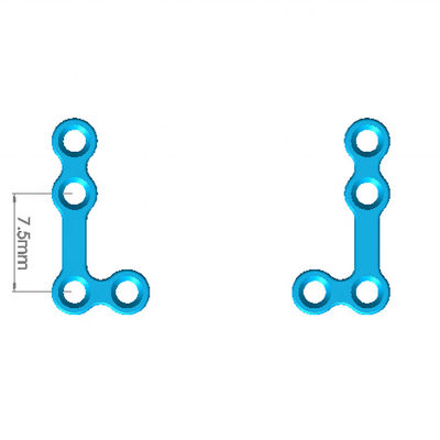 Tipo piatto maxillo-facciale a forma di L del CE di II 1.5mm
