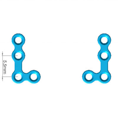 Tipo piatto maxillo-facciale a forma di L del CE di II 1.5mm