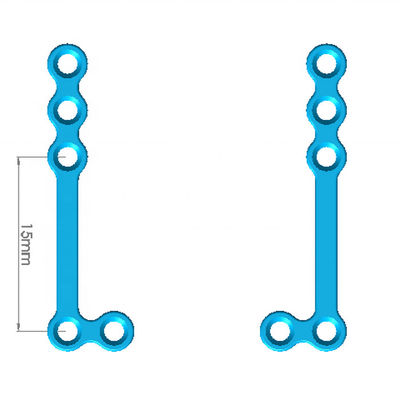 Tipo piatto maxillo-facciale a forma di L del CE di II 1.5mm