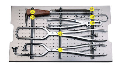 Piatto Kit Orthopedic Surgical Instrument Box di ricostruzione