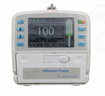 Riscaldamento LCD a 4,3 pollici del liquido della pompa per infusione del veterinario dello schermo attivabile al tatto